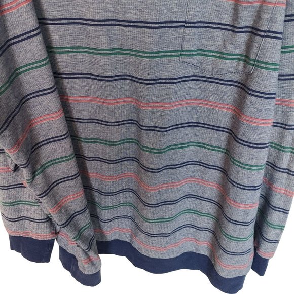 True Nation Mens 4XLT Blue Striped Long Sleeves Lightweight Pullover Sweater - Picture 3 of 7